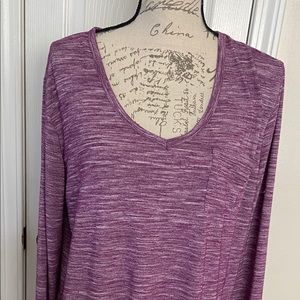 Indigo - purple and white long sleeve shirt